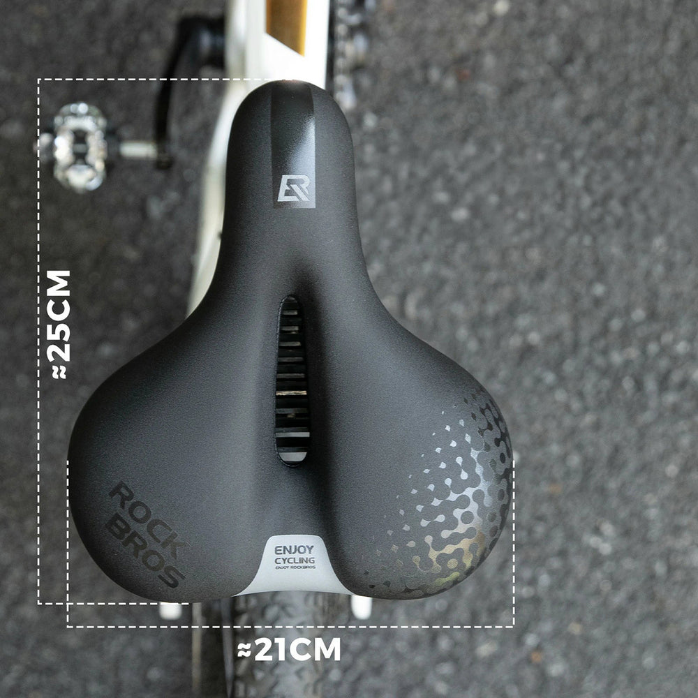 Rockbros 6876 comfortable ergonomic bicycle saddle - black_3