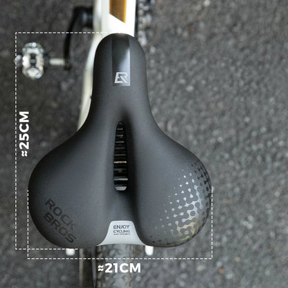 Rockbros 6876 comfortable ergonomic bicycle saddle - black_3