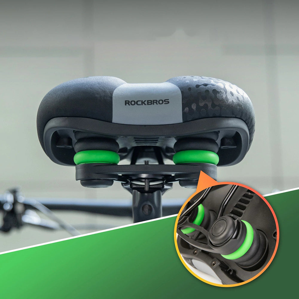 Rockbros 6876 comfortable ergonomic bicycle saddle - black_4