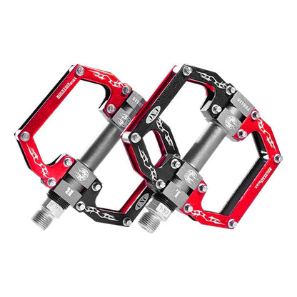 Rockbros 2010-12SBKR Aluminum Bicycle Pedals with Sealed Bearings - Black and Red_1