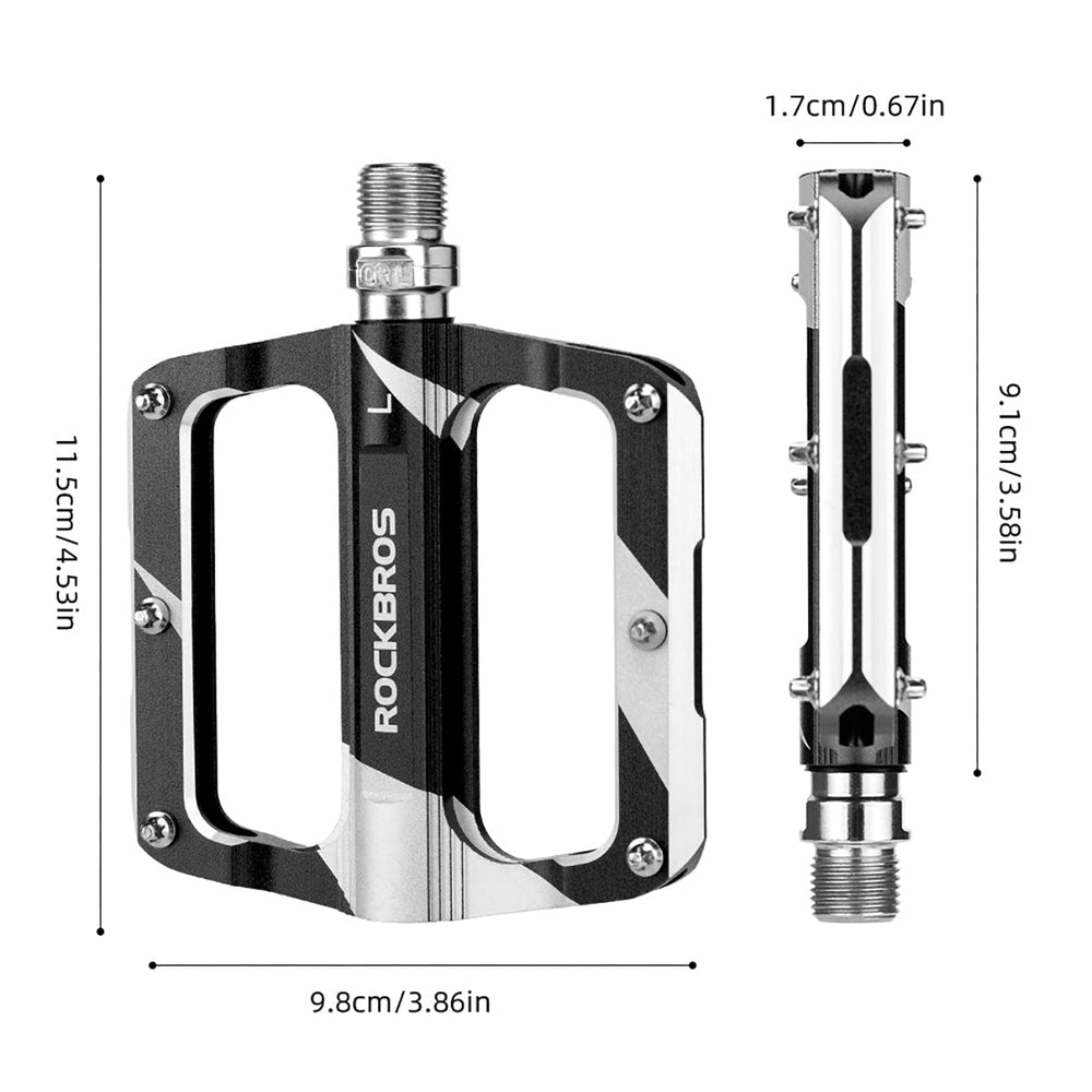Rockbros K306-BK MTB Aluminum Bicycle Pedals - Black_1