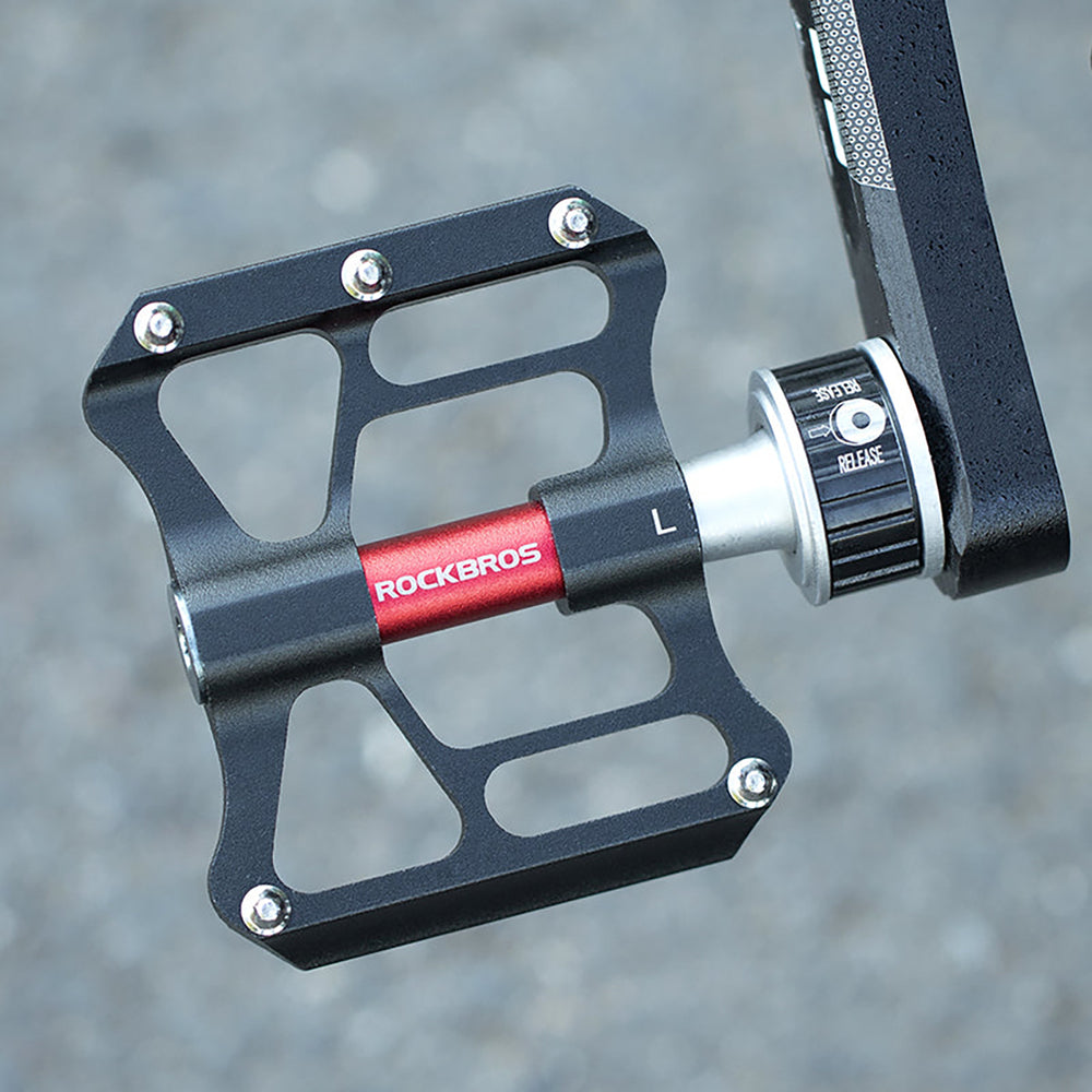 Rockbros K3462F-BK Detachable Quick Release Bicycle Pedals - Black_7