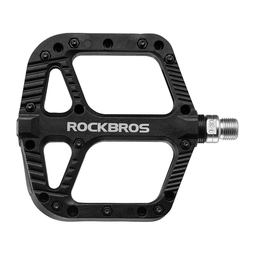 Rockbros 2018-12A Nylon Bicycle Pedals - Black_0