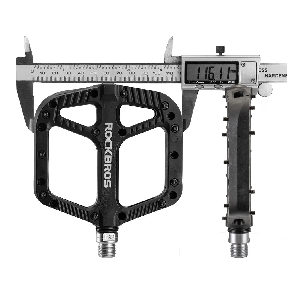 Rockbros 2018-12A Nylon Bicycle Pedals - Black_1