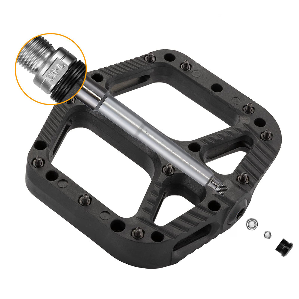 Rockbros 2018-12A Nylon Bicycle Pedals - Black_6