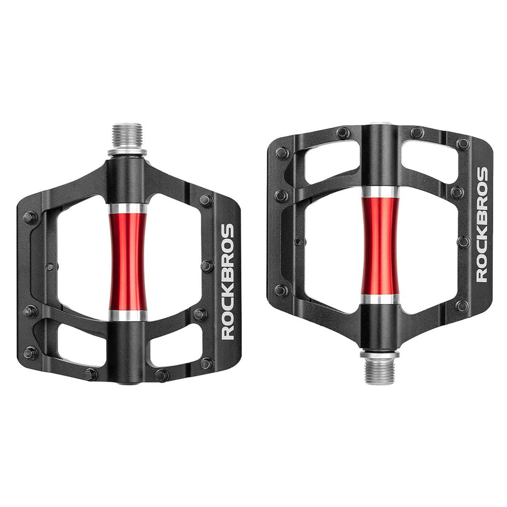 Rockbros 2020-12CBK Platform Aluminum Bicycle Pedals - Black_0