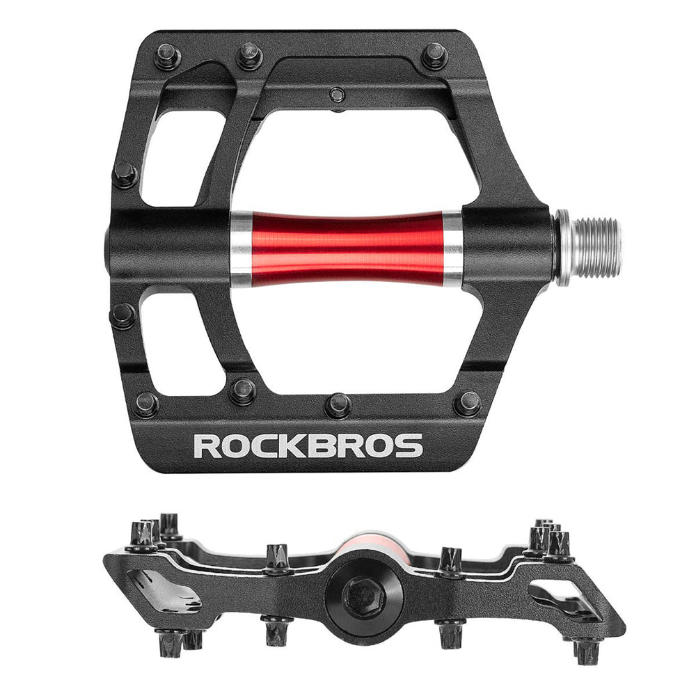 Rockbros 2020-12CBK Platform Aluminum Bicycle Pedals - Black_4