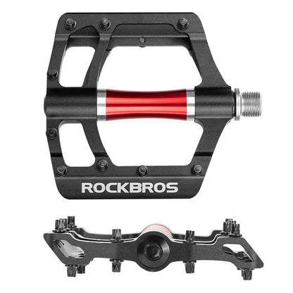 Rockbros 2020-12CBK Platform Aluminum Bicycle Pedals - Black_4