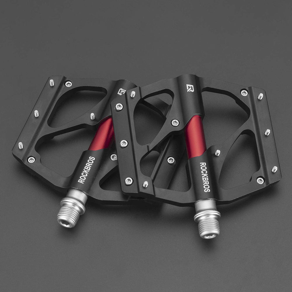 Rockbros 2020-12BBK Platform Aluminum Bicycle Pedals - Black_3
