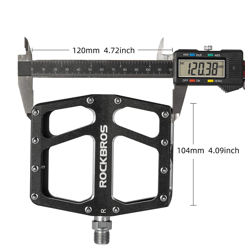 Rockbros K399-BK Wide Platform Bicycle Pedals - Black_2