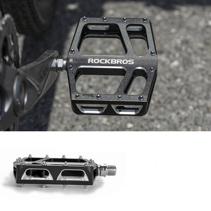 Rockbros K399-BK Wide Platform Bicycle Pedals - Black_4