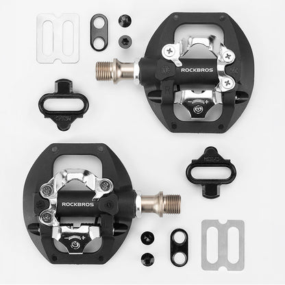 Rockbros M108 Nylon Half-Lock Double-Sided Bicycle Pedals - Black_12
