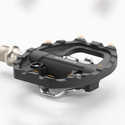 Rockbros M108 Nylon Half-Lock Double-Sided Bicycle Pedals - Black_2