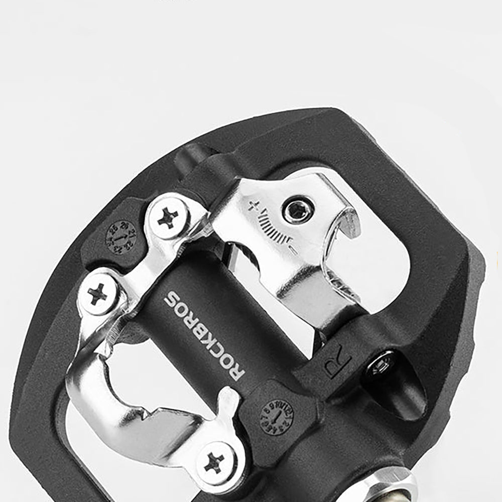 Rockbros M108 Nylon Half-Lock Double-Sided Bicycle Pedals - Black_3
