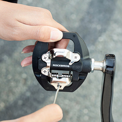 Rockbros M108 Nylon Half-Lock Double-Sided Bicycle Pedals - Black_5