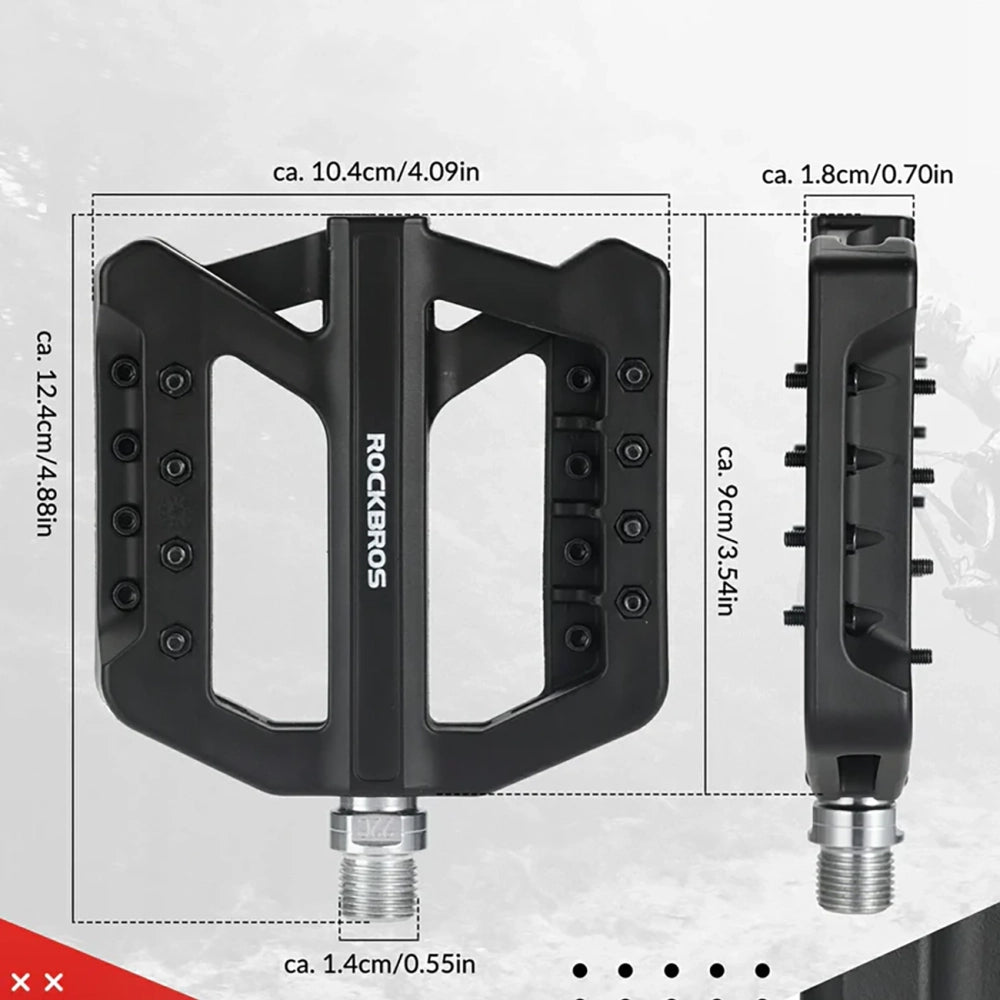 Rockbros RK01 Nylon Bicycle Pedals - Black_2