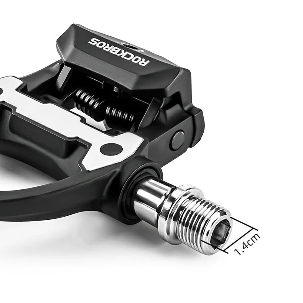 Rockbros P602 bicycle pedals SPD-SL system - black_1