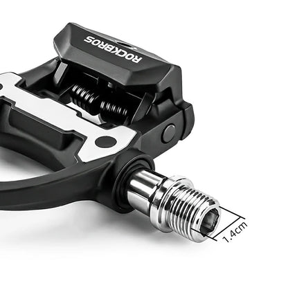 Rockbros P602 bicycle pedals SPD-SL system - black_1