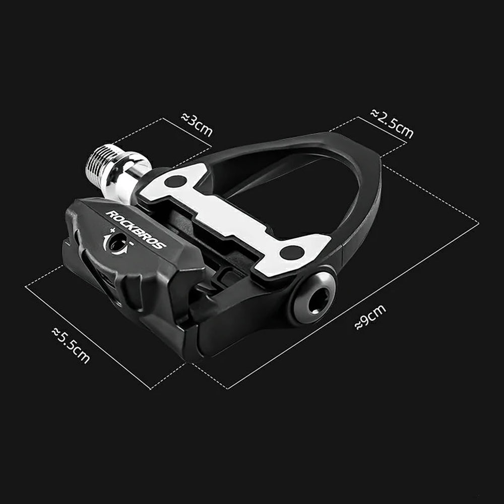 Rockbros P602 bicycle pedals SPD-SL system - black_3