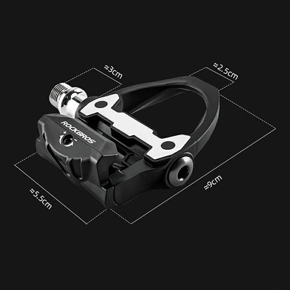 Rockbros P602 bicycle pedals SPD-SL system - black_3