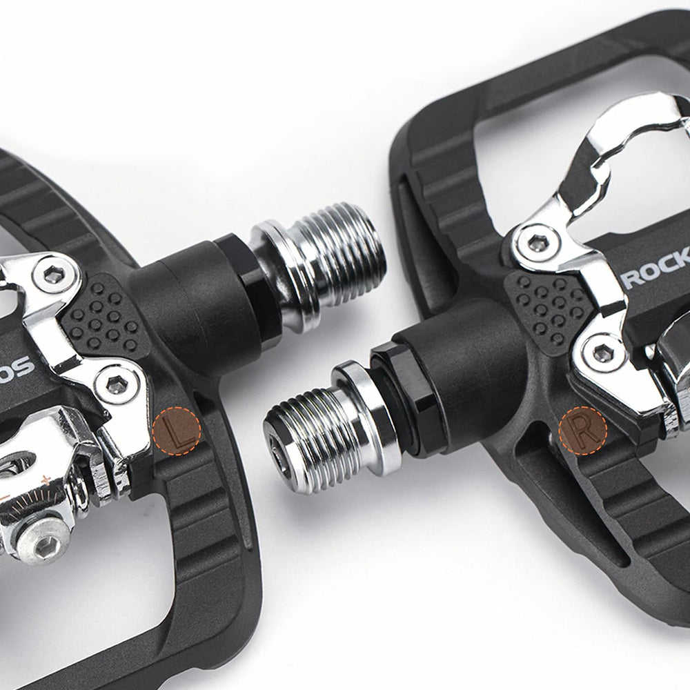 Rockbros PD303 Half-Lock Platform Bicycle Pedals - Black_4