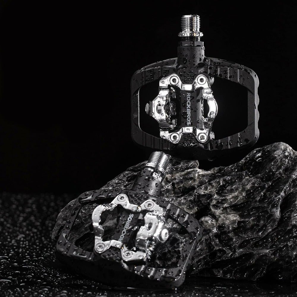 Rockbros PD303 Half-Lock Platform Bicycle Pedals - Black_5