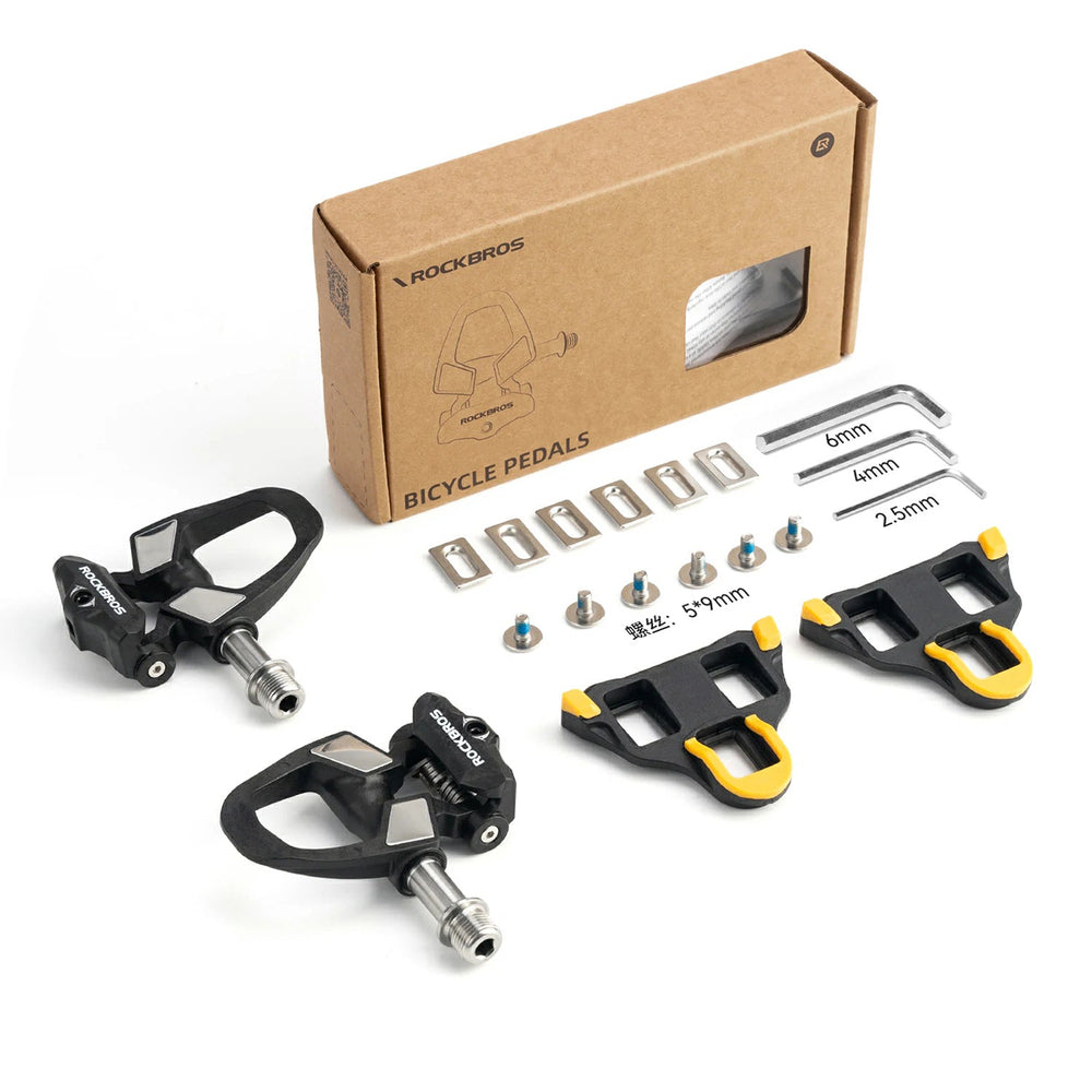 Rockbros RD9 Shimano SPD-SL Carbon and Titanium Alloy Pedals - Black_11