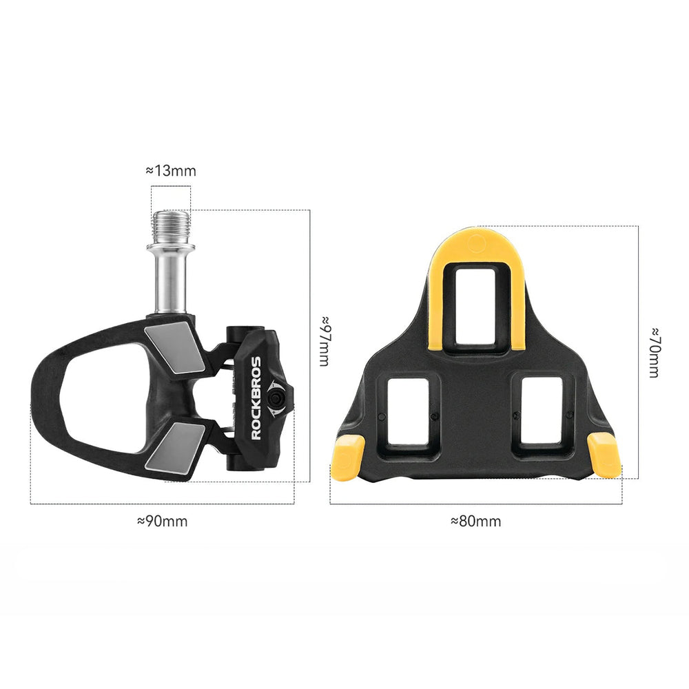 Rockbros RD9 Shimano SPD-SL Carbon and Titanium Alloy Pedals - Black_3