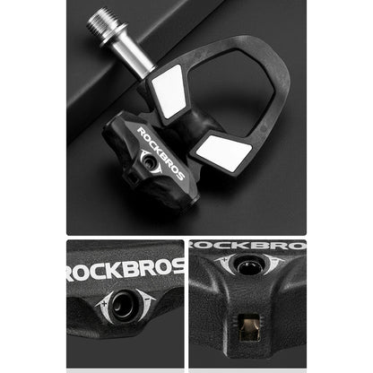 Rockbros RD9 Shimano SPD-SL Carbon and Titanium Alloy Pedals - Black_4