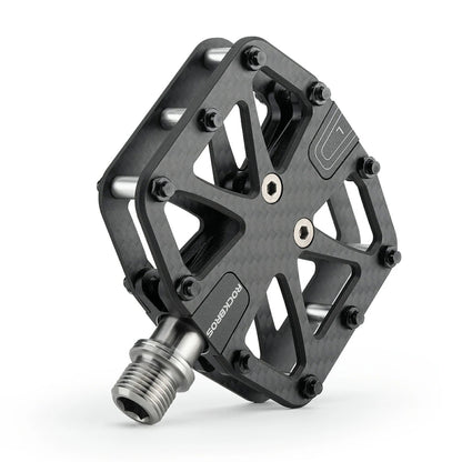 Rockbros C525 Carbon Fiber Platform Bike Pedals - Black_1