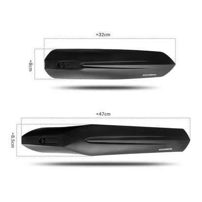 Rockbros FK-880 front and rear bicycle fenders for 24" bikes - black_2