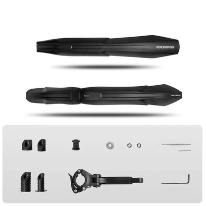 Rockbros FK-880 front and rear bicycle fenders for 24" bikes - black_4