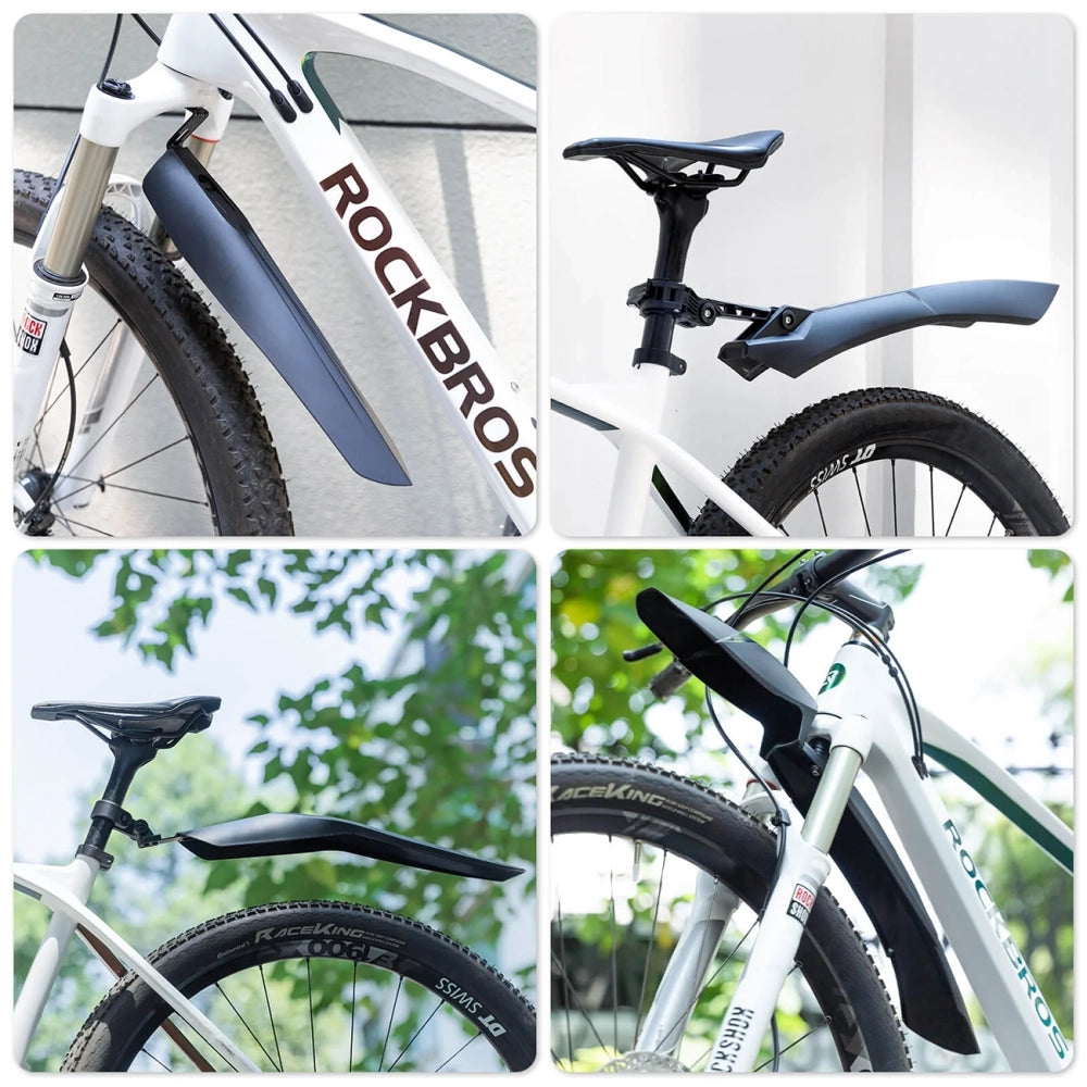 Rockbros FK-880 front and rear bicycle fenders for 24" bikes - black_7
