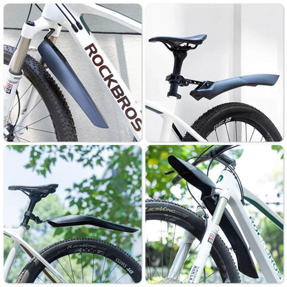 Rockbros FK-880 front and rear bicycle fenders for 24" bikes - black_7
