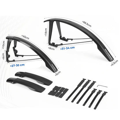 Rockbros FK-892 Off-Road Adjustable Bicycle Fenders - Black_5