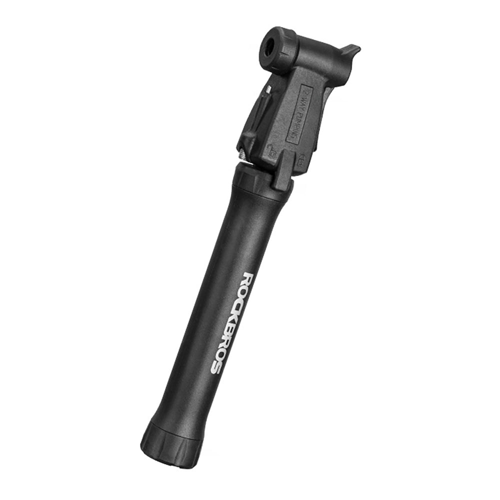 ROCKBROS TM-1701P 80 PSI Mini Bicycle Pump for Presta and Schrader Valves - Black_0