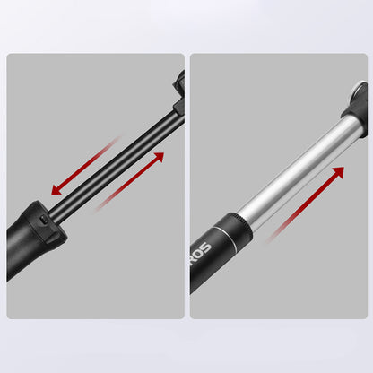 ROCKBROS TM-1701P 80 PSI Mini Bicycle Pump for Presta and Schrader Valves - Black_9