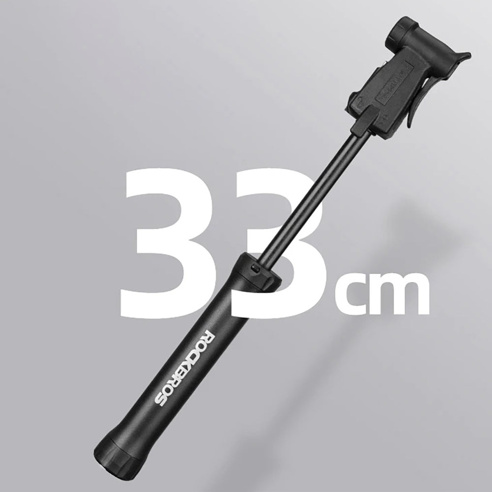 ROCKBROS TM-1701P 80 PSI Mini Bicycle Pump for Presta and Schrader Valves - Black_4