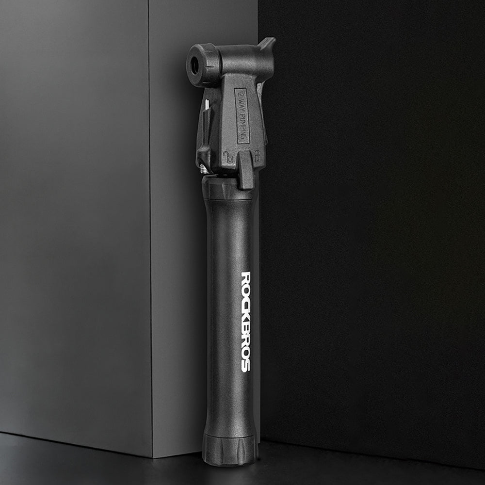 ROCKBROS TM-1701P 80 PSI Mini Bicycle Pump for Presta and Schrader Valves - Black_5