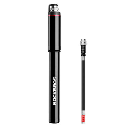 Rockbros SMART-B 150 PSI Mini Bicycle Pump for Presta and Schrader Valves - Black_0