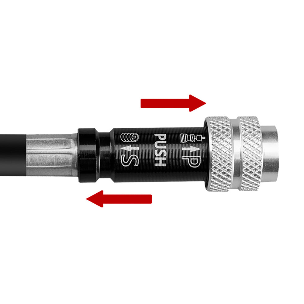 Rockbros SMART-B 150 PSI Mini Bicycle Pump for Presta and Schrader Valves - Black_3