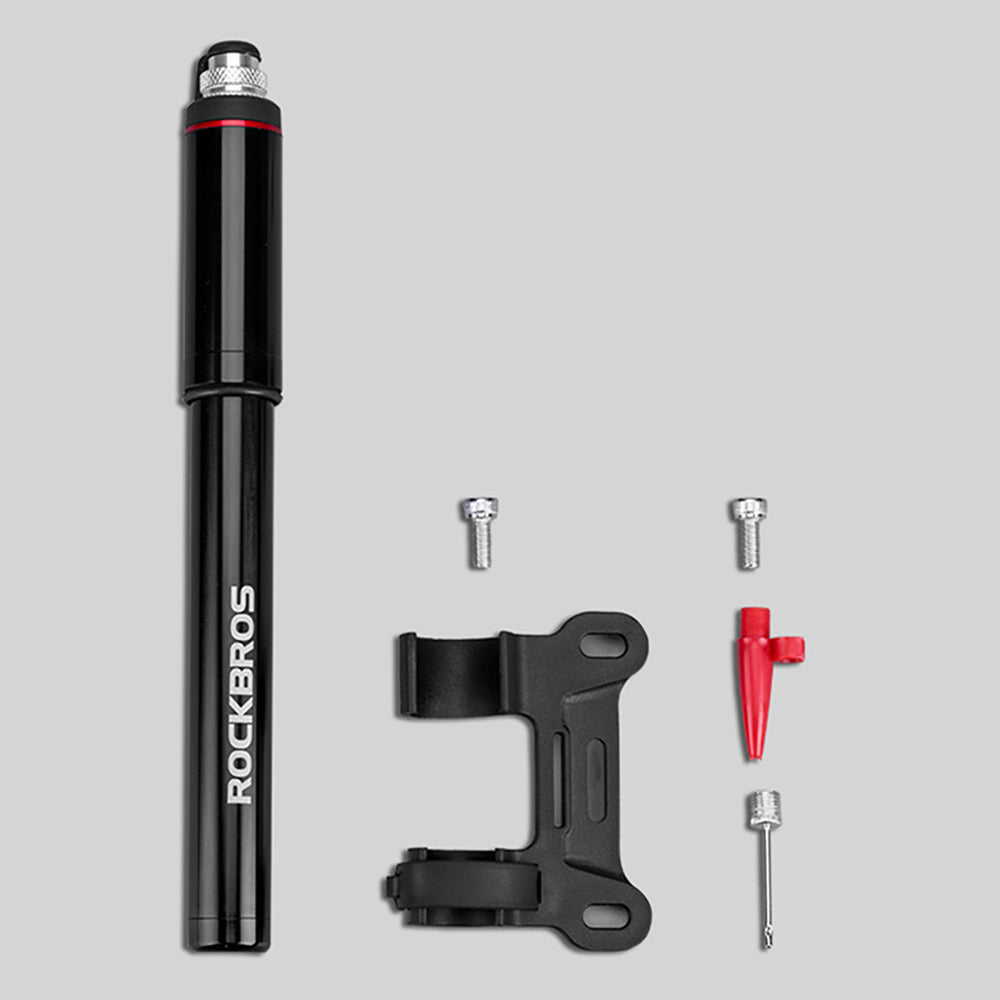 Rockbros SMART-B 150 PSI Mini Bicycle Pump for Presta and Schrader Valves - Black_5
