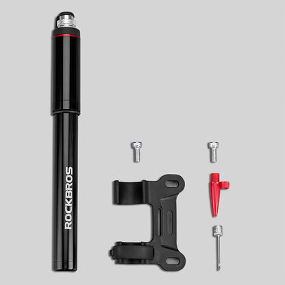 Rockbros SMART-B 150 PSI Mini Bicycle Pump for Presta and Schrader Valves - Black_5