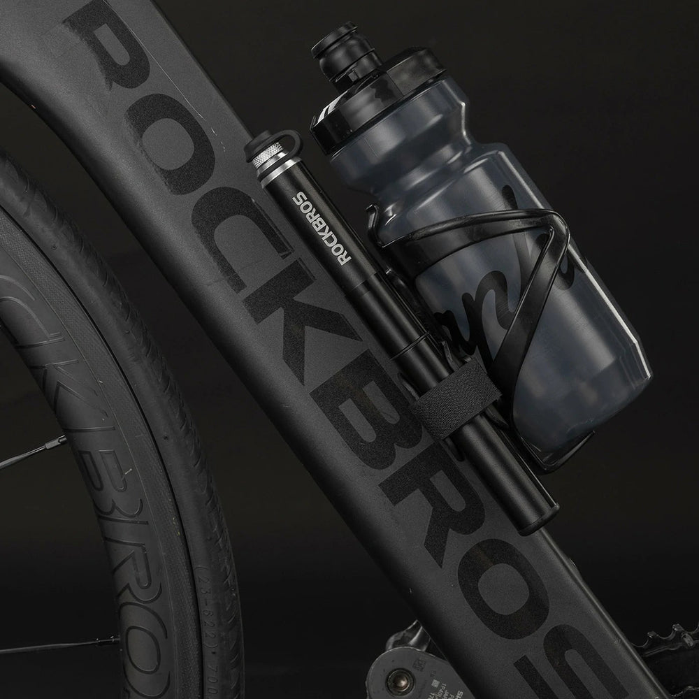 Rockbros JG-PB-004 lightweight bicycle pump with pressure gauge - black_5