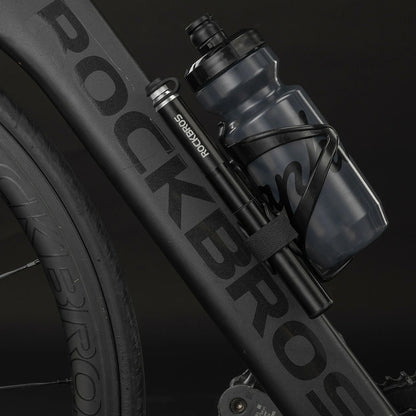 Rockbros JG-PB-004 lightweight bicycle pump with pressure gauge - black_5