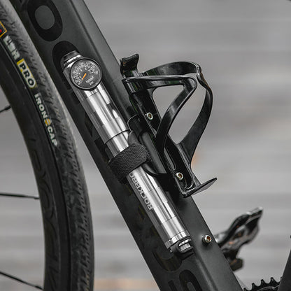 Rockbros HQ-67A-L03 Bicycle Pump with Pressure Gauge - Silver_5