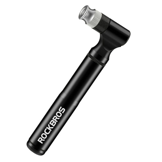 Rockbros JG-PB-11 130 PSI Bicycle Pump with Handle and Ball Needle - Black_0