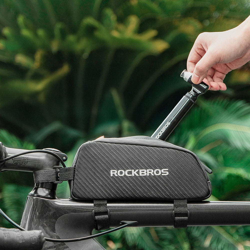 Rockbros JG-PB-11 130 PSI Bicycle Pump with Handle and Ball Needle - Black_5