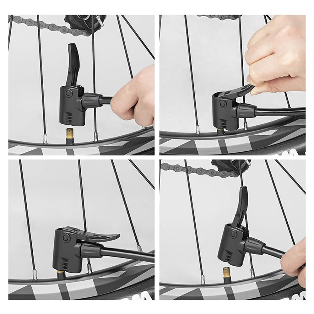 Rockbros 4522L Ultralight Foot Bicycle Pump - Black_5