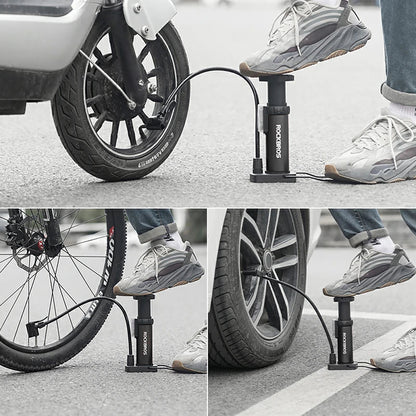 Rockbros 4522L Ultralight Foot Bicycle Pump - Black_6